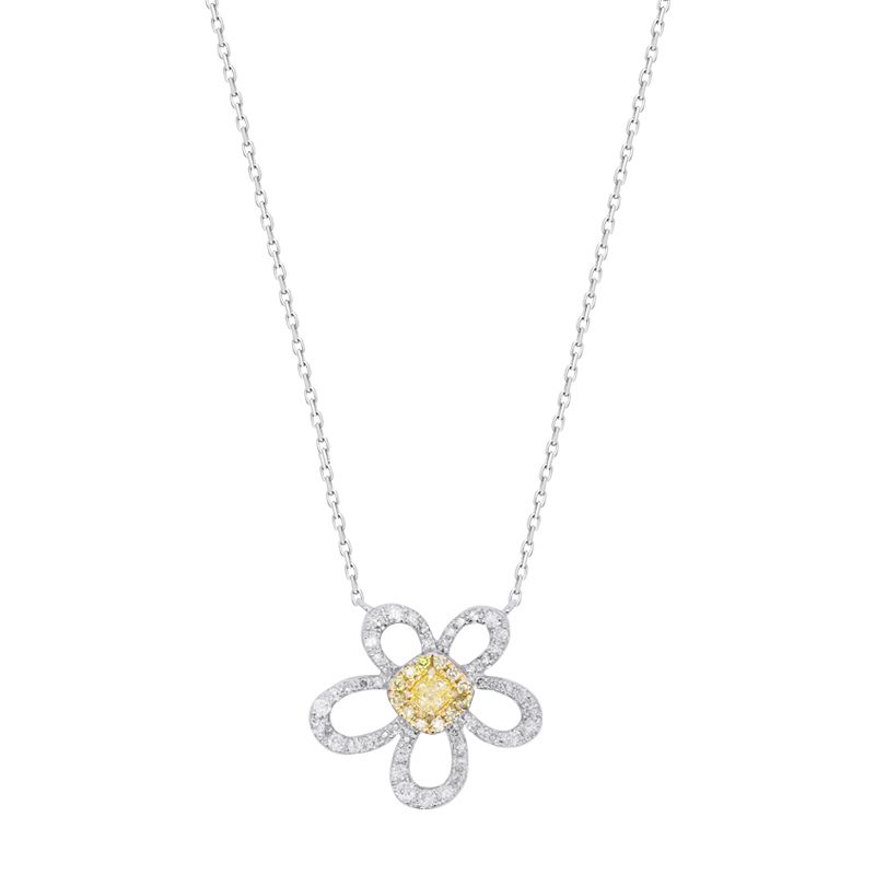 Daisy Fancy Diamond Necklace